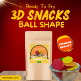 3D Fryums Ready-to-Fry 3D Papad Snacks ( Ball Shape ) 500 Grams