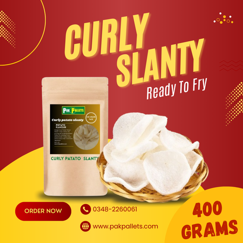 Curly Patato Slanty, Ready to Fry Snacks ( 400 Grams )