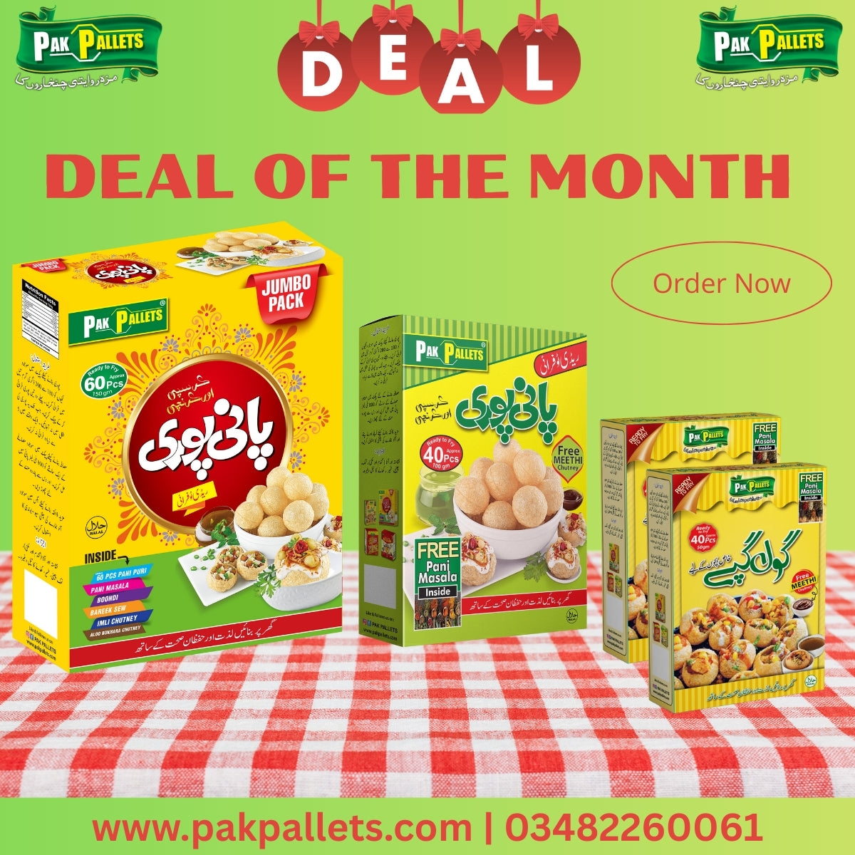 Deal Of The Month ( 1 Jumbo, 1 Regular & 2 Kids Special Packet ) – Pak ...