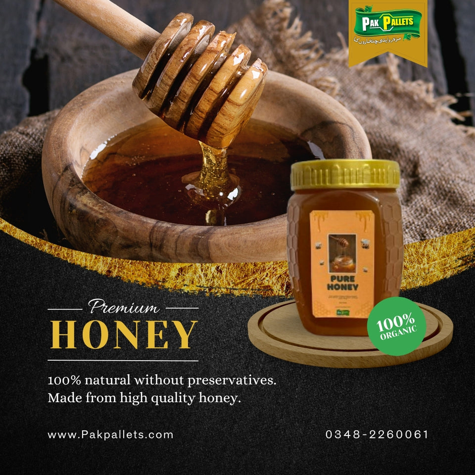 100% Pure Wild Honey Small Bee Export Quality / جنگلی شہد چھوٹی مکھی