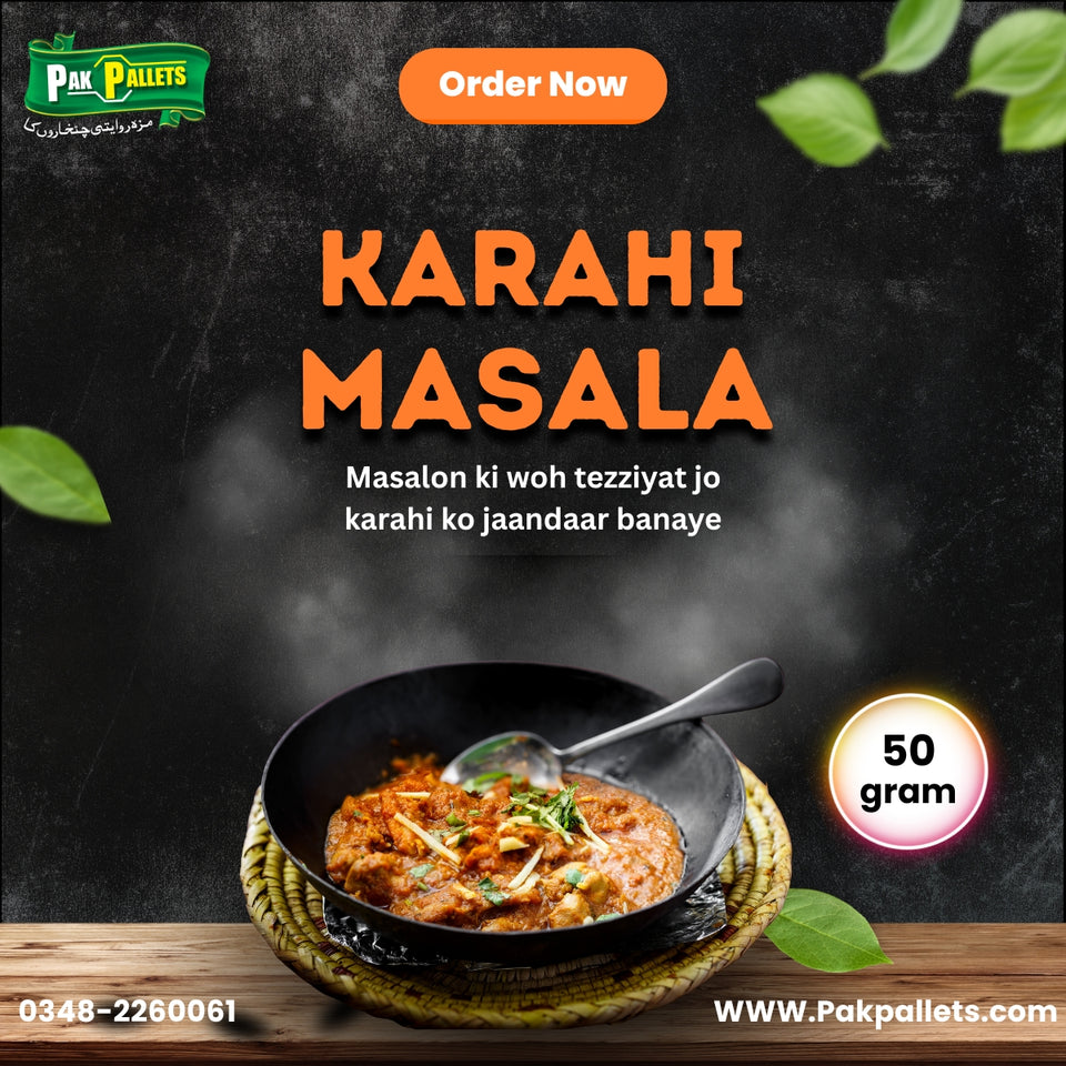 Karahi Masala, Fresh & Natural Spices ( 3 Packs ) ( 50 Gram Each )