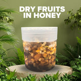 Mix Nuts Honey, Honey Mixed Dry Fruit, 100% pure organic, Small Bee Honey With premium nuts ( 500 Grams )