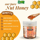 Mix Nuts Honey, Honey Mixed Dry Fruit, 100% pure organic, Small Bee Honey With premium nuts ( 500 Grams )