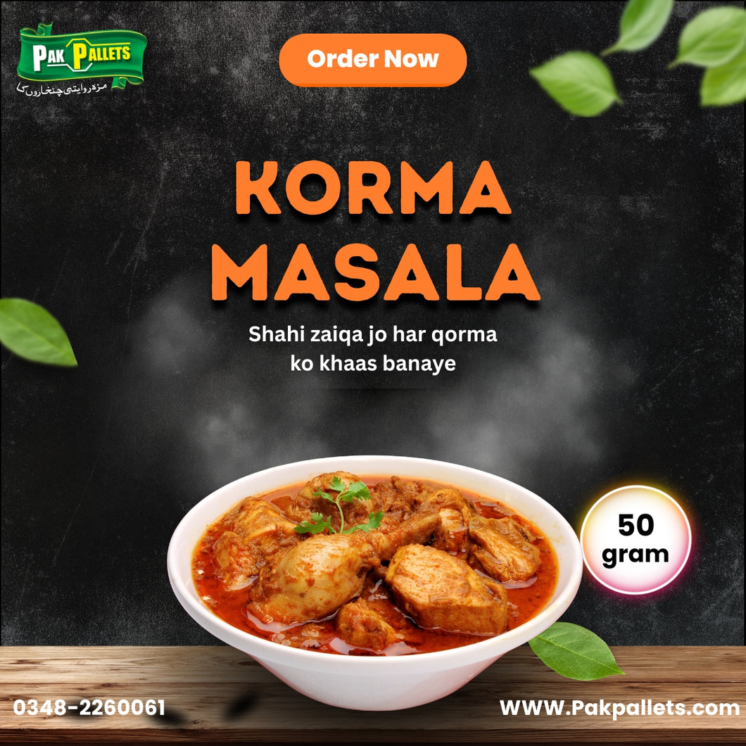 Korma Masala, Fresh & Natural Spices ( 3 Packs ) ( 50 Gram Each )