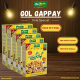 Ready to Fry Pani Puri (Kids Special) – 40 Mini Puris (50g) | Mini Golgappa for Kids | Fun & Crunchy Snack Kit