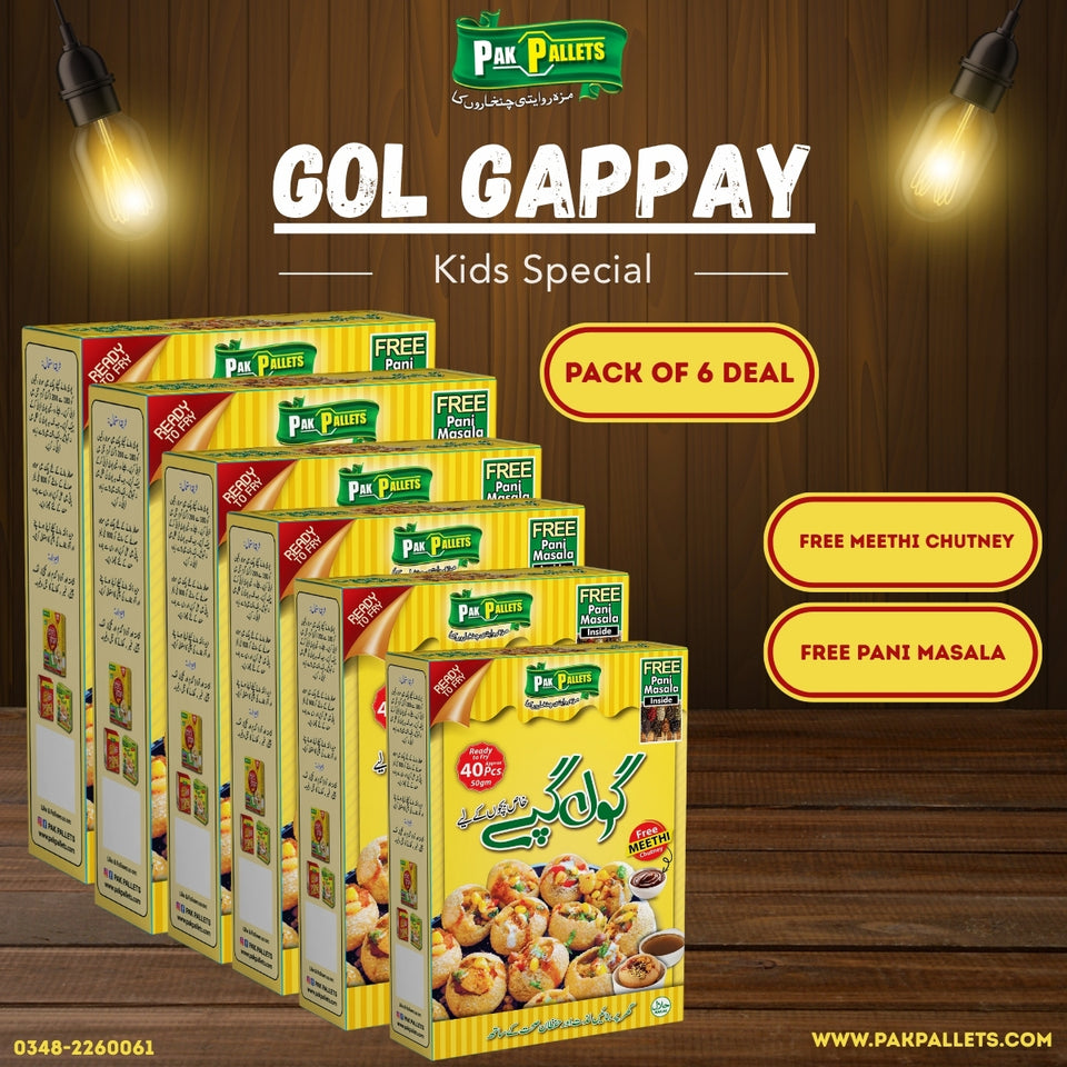 Ready to Fry Pani Puri (Kids Special) – 40 Mini Puris (50g) | Mini Golgappa for Kids | Fun & Crunchy Snack Kit