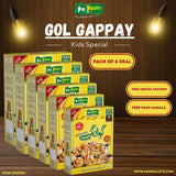 Ready to Fry Pani Puri (Kids Special) – 40 Mini Puris (50g) | Mini Golgappa for Kids | Fun & Crunchy Snack Kit