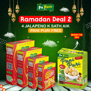 "Ramzan Deal 2" Purchase 4 Jalapeno Masala Snacks and Get 1 Free  Ready-to-Fry Pani Puri