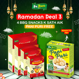 "Ramzan Deal 3" Purchase 4 BBQ Masala Snacks and Get 1 Free  Ready-to-Fry Pani Puri